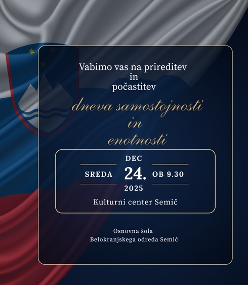 Vabilo dan samostojnosti in enotnosti