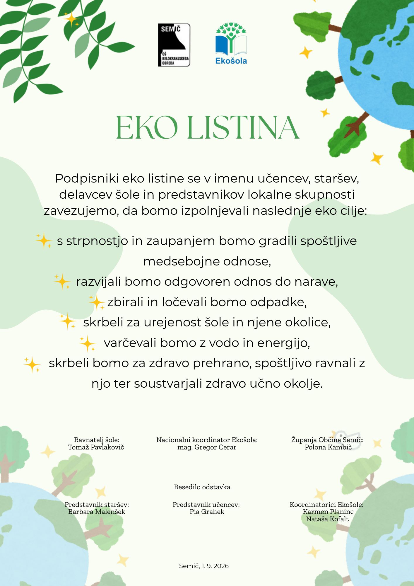 Eko listina 1.9.2026
